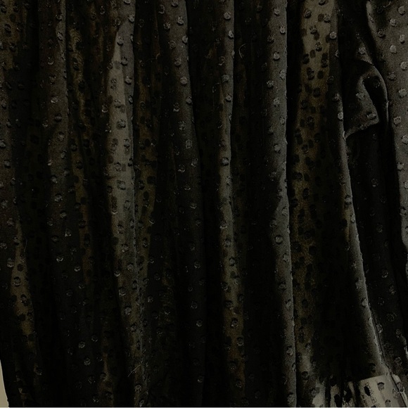 Charles Nolan Sheer Polka-Dot Silk Blouse, size 4 - Picture 4 of 10